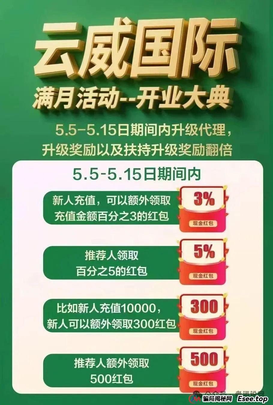 高度预警：云威国际资金盘骗局曝光，即将崩盘跑路，与“新币时代” 同一诈骗团伙